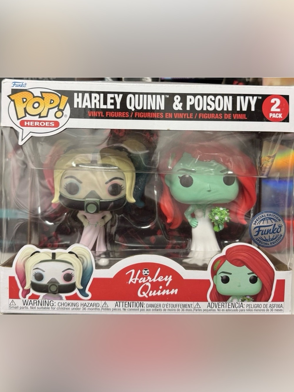 Funko Pop Hero’s Harley Quinn & Poison Ivy DC Vinyl Figures